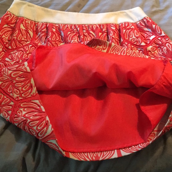 Beaded Orange skirt - Picture 4 of 4